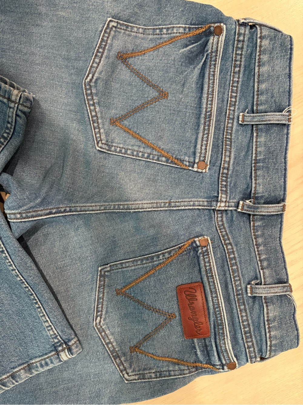 Wrangler Women's Light Blue High-Rise Denim Jeans